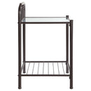 Coaster Furniture Livingston 301392 Metal 1-shelf Nightstand - Dark Bronze IMAGE 8