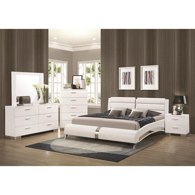 Coaster Furniture Felicity 300345Q 6 pc Queen Upholstered Bedroom Set IMAGE 1