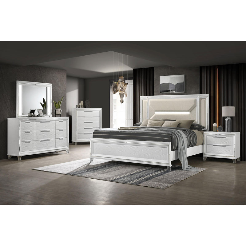 Coaster Furniture Marmore 224961Q-S5 7-piece Queen Panel Bedroom Set IMAGE 1