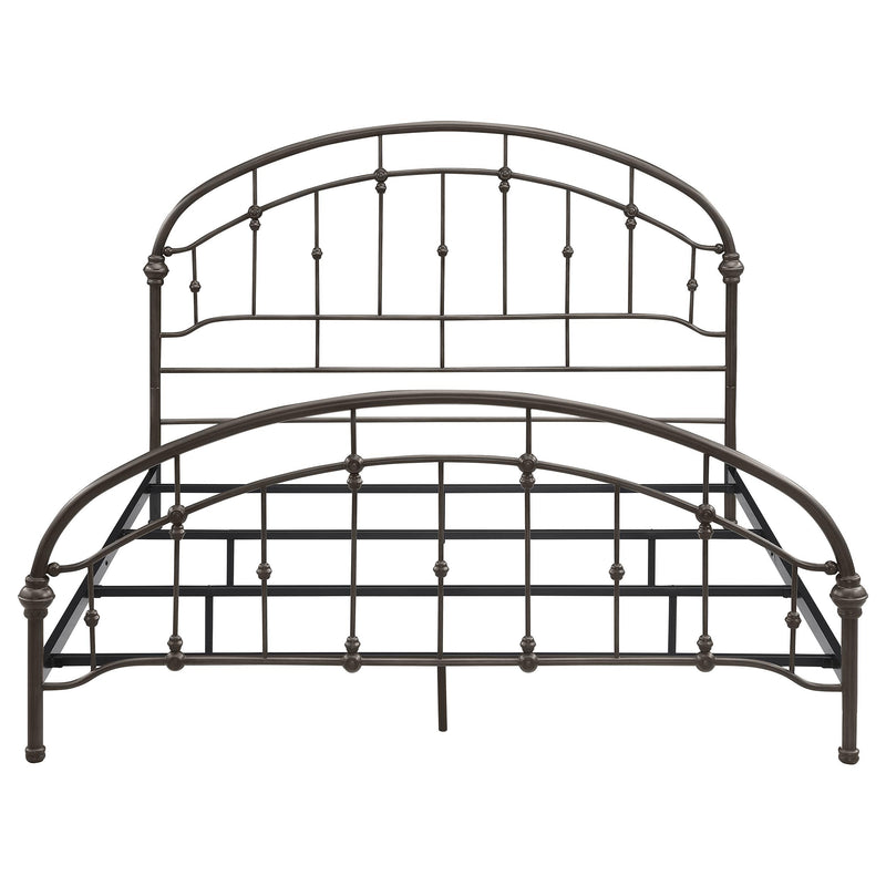 Coaster Furniture Rowan 300407KE Metal Eastern King Open Frame Bed - Dark Bronze IMAGE 2