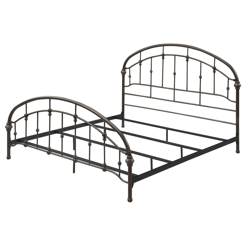 Coaster Furniture Rowan 300407KE Metal Eastern King Open Frame Bed - Dark Bronze IMAGE 3