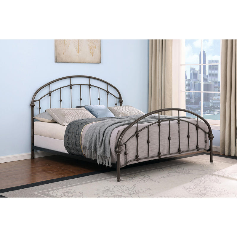 Coaster Furniture Rowan 300407KE Metal Eastern King Open Frame Bed - Dark Bronze IMAGE 8
