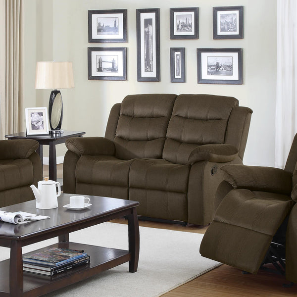 Coaster Furniture Rodman Reclining Fabric Loveseat 601882 IMAGE 1