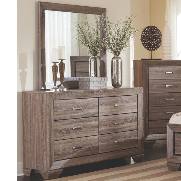 Coaster Furniture Kauffman 6-Drawer Dresser with Mirror 204193/204194 IMAGE 1