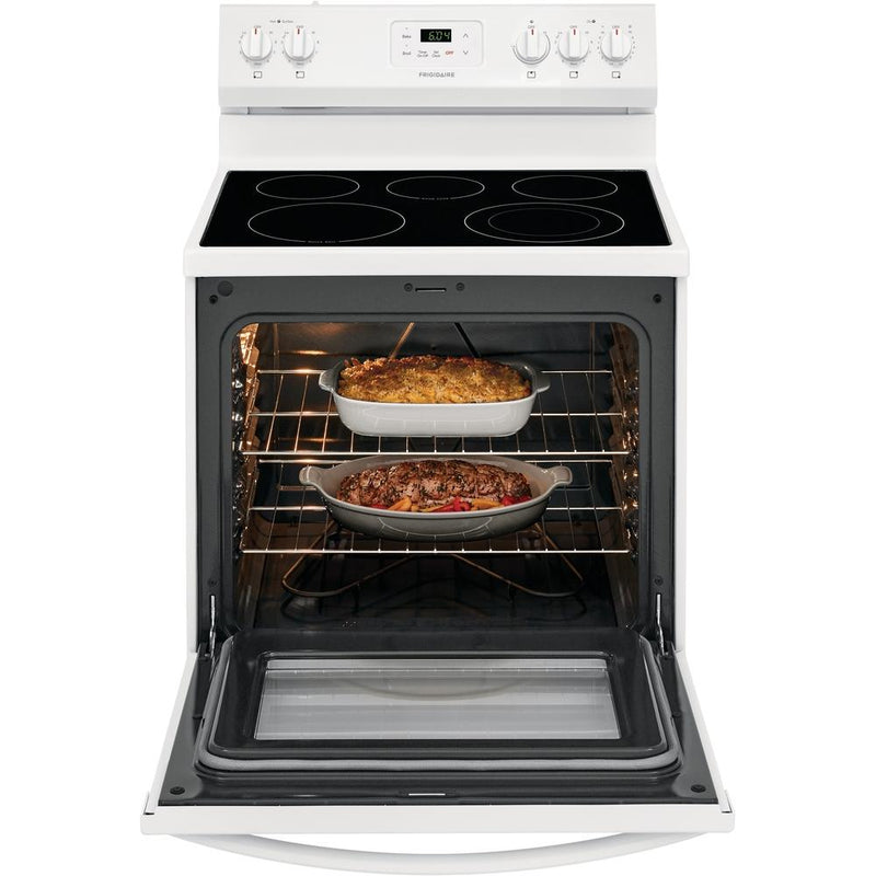 Frigidaire 30-inch Freestanding Electric Range with Even Baking Technology FCRE3052AW IMAGE 8