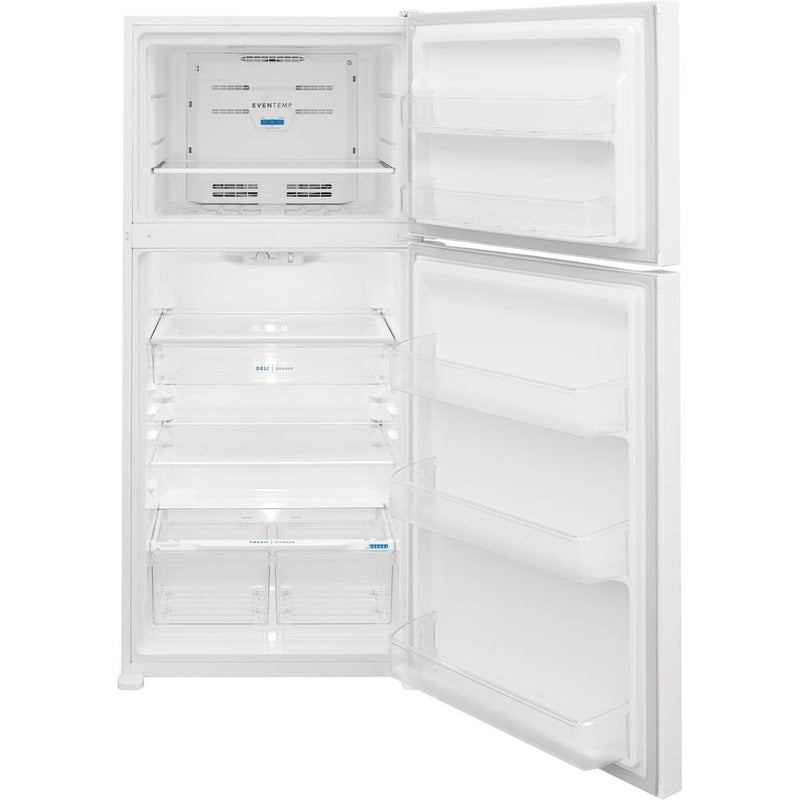 Frigidaire 30-inch, 20 cu.ft. Freestanding Top Freezer Refrigerator with LED Lighting FFHT2045VW IMAGE 2