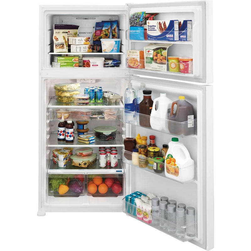 Frigidaire 30-inch, 20 cu.ft. Freestanding Top Freezer Refrigerator with LED Lighting FFHT2045VW IMAGE 4