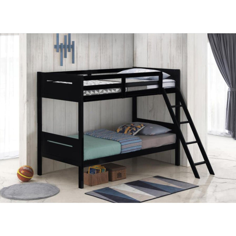 Coaster Furniture Littletown 405051BLK Twin over Twin Bunk Bed IMAGE 5