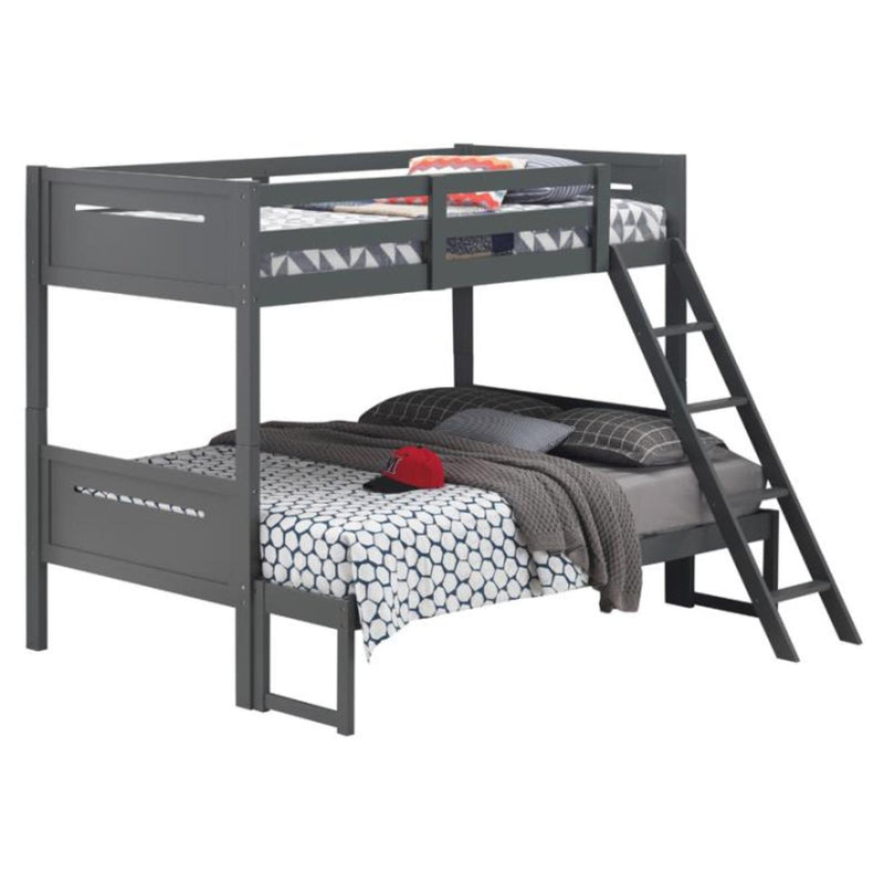 Coaster Furniture Littletown 405052GRY Twin over Full Bunk Bed IMAGE 3