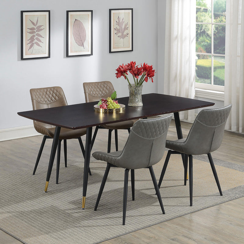 Coaster Furniture Brassie 110272 Upholstered Swivel Dining Side Chair - Grey (Set of 2) IMAGE 10