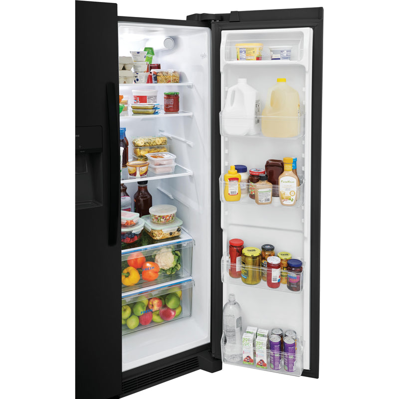 Frigidaire 36-inch, 25.6 cu.ft. Freestanding Side-by-Side Refrigerator with Ice and Water Dispensing System FRSS2623AB IMAGE 12