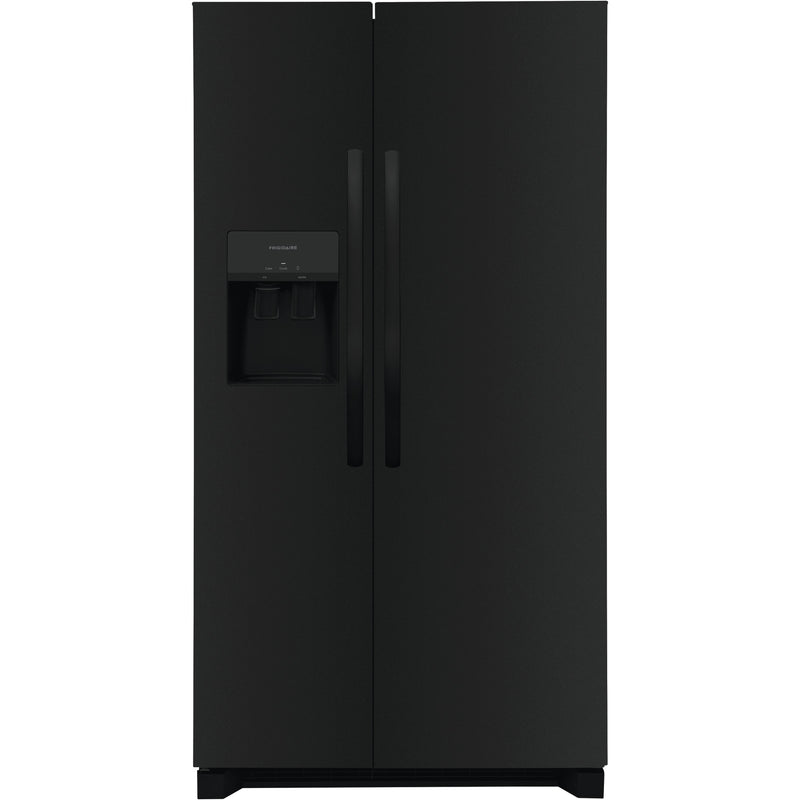 Frigidaire 36-inch, 25.6 cu.ft. Freestanding Side-by-Side Refrigerator with Ice and Water Dispensing System FRSS2623AB IMAGE 1