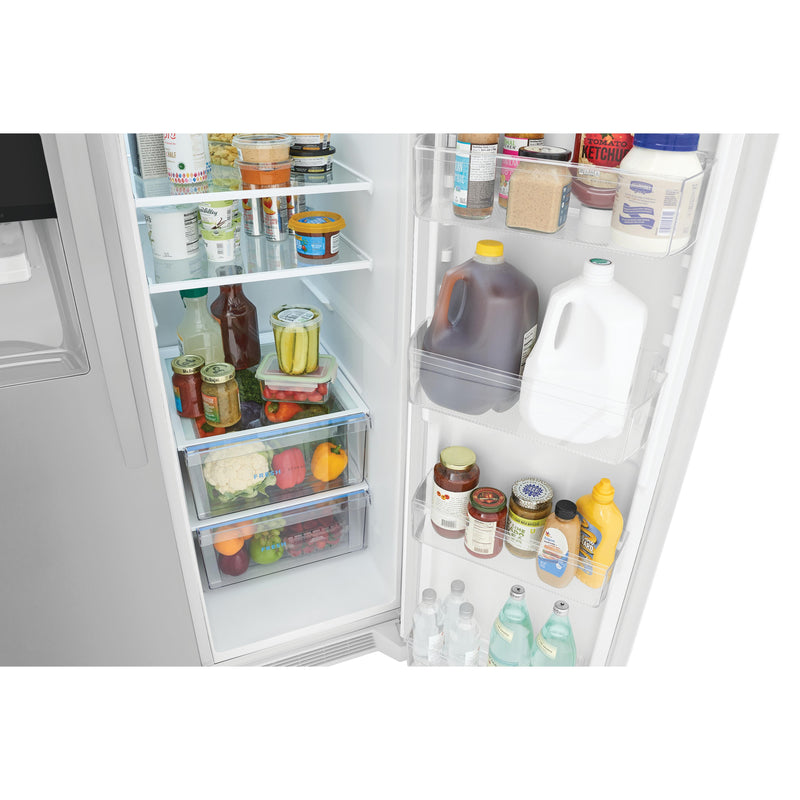 Frigidaire 36-inch, 25.6 cu.ft. Freestanding Side-by-Side Refrigerator with Ice and Water Dispensing System FRSS2623AW IMAGE 11