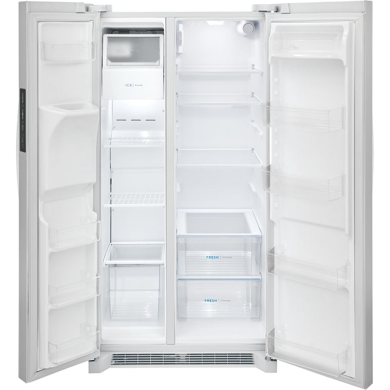 Frigidaire 36-inch, 25.6 cu.ft. Freestanding Side-by-Side Refrigerator with Ice and Water Dispensing System FRSS2623AW IMAGE 2