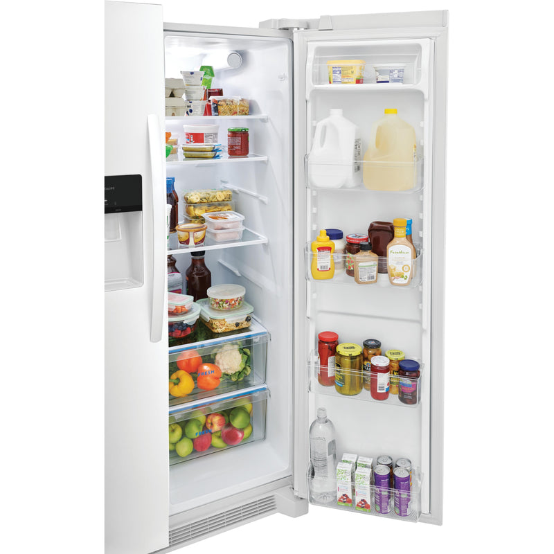 Frigidaire 36-inch, 25.6 cu.ft. Freestanding Side-by-Side Refrigerator with Ice and Water Dispensing System FRSS2623AW IMAGE 9