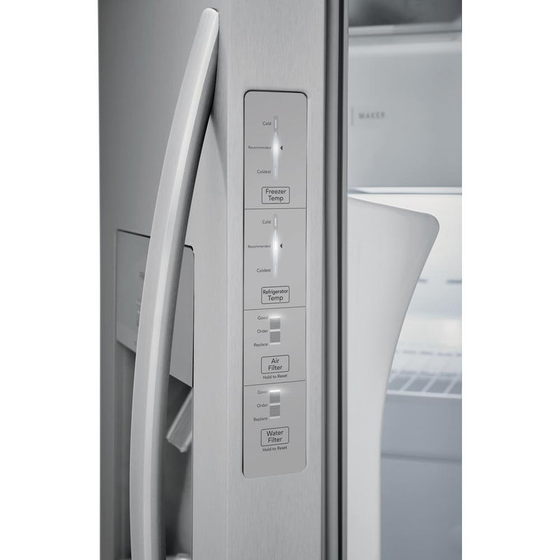 Frigidaire 36-inch, 25.6 cu.ft. Freestanding Side-by-Side Refrigerator with Water and Ice Dispensing System FRSS2633AS IMAGE 11