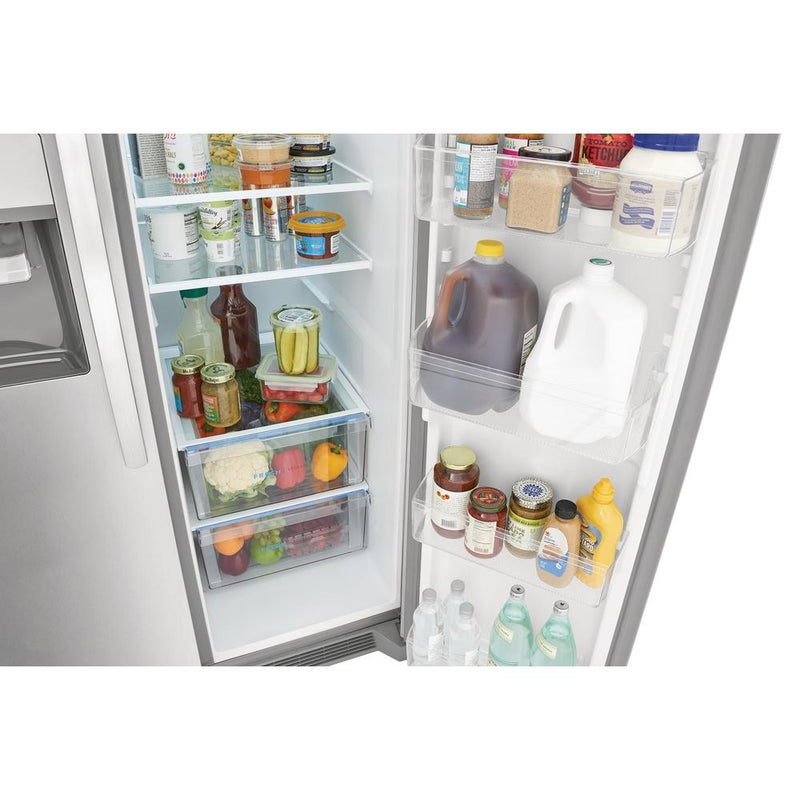 Frigidaire 36-inch, 25.6 cu.ft. Freestanding Side-by-Side Refrigerator with Water and Ice Dispensing System FRSS2633AS IMAGE 9