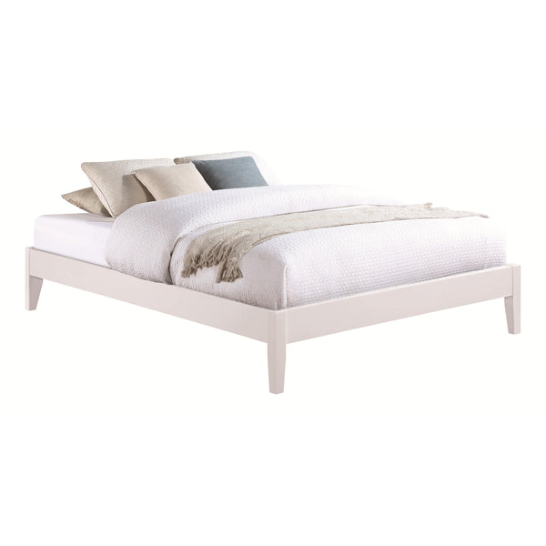 Coaster Furniture Hounslow 306128Q Queen Platform Bed - White IMAGE 1