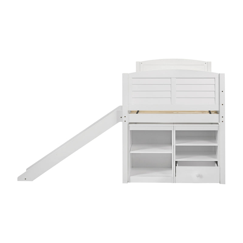 Coaster Furniture Millie 400330T Twin Workstation Loft Bed - White IMAGE 4