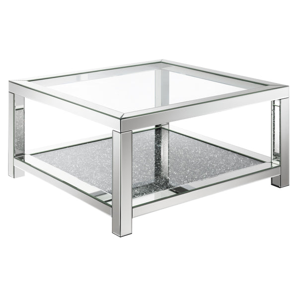 Coaster Furniture Mozzi 736218 Rectangular Coffee Table With Glass Top - Mirror IMAGE 1