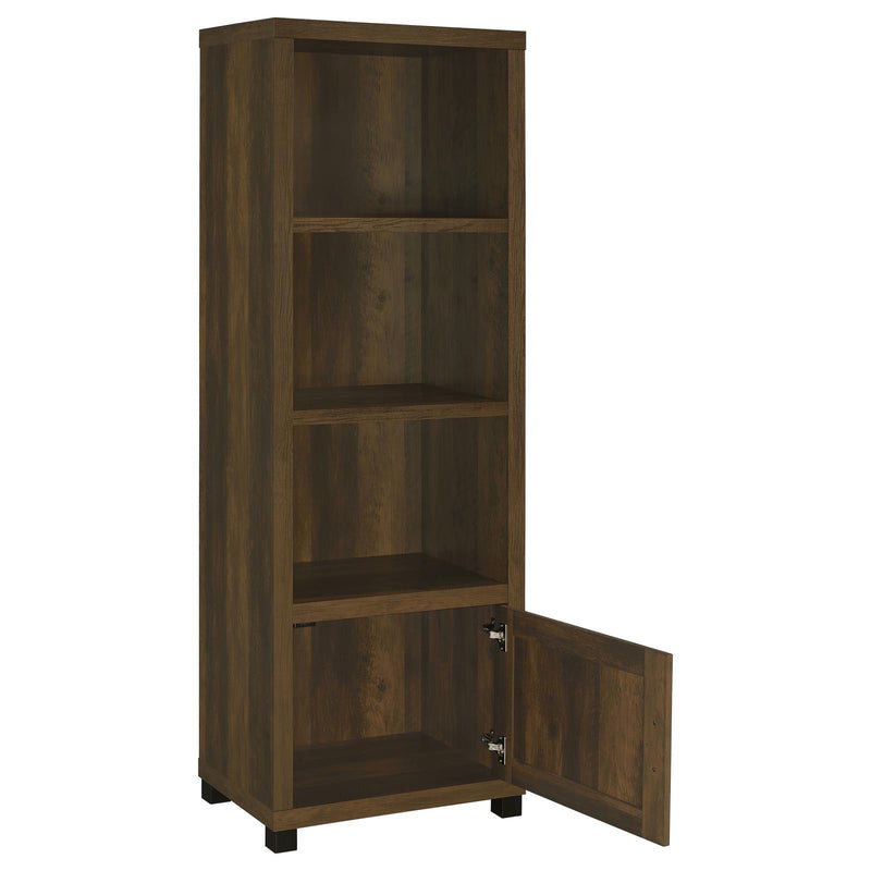 Coaster Furniture Sachin 707736 3-shelf Media Tower With Storage Cabinet - Dark Pine IMAGE 3