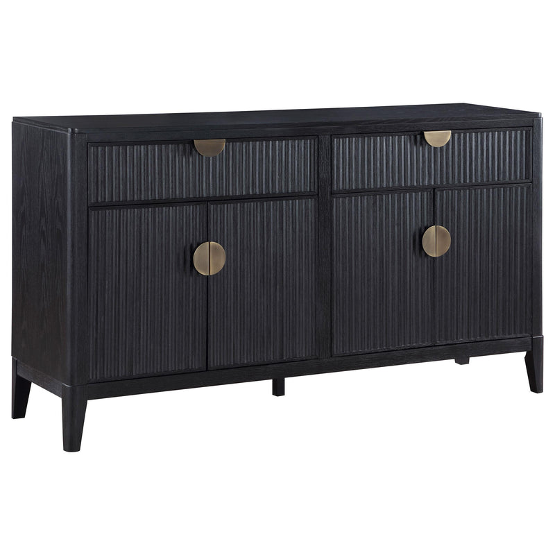 Coaster Furniture Brookmead 108235 2-Drawer Sideboard Buffet with Storage Cabinet - Black IMAGE 1