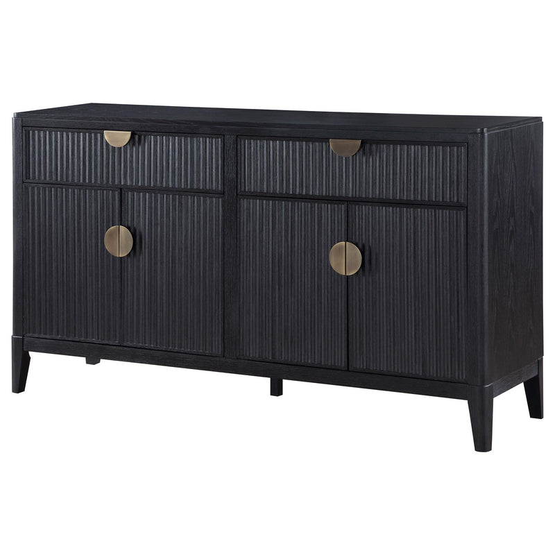 Coaster Furniture Brookmead 108235 2-Drawer Sideboard Buffet with Storage Cabinet - Black IMAGE 6