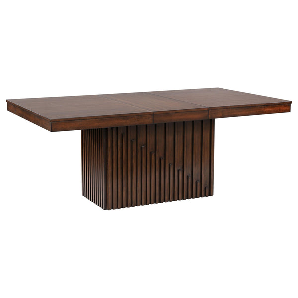 Coaster Furniture Briarwoord 182991 Rectangular Dining Table with 18? Removable Extension Leaf - Mango Oak IMAGE 1