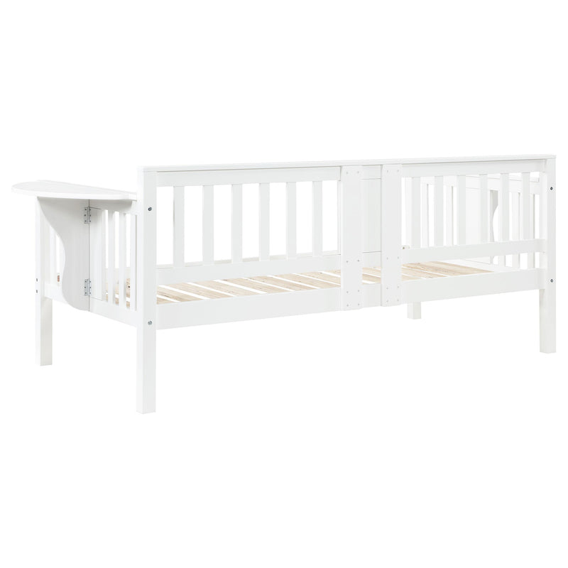 Coaster Furniture Bethany 300837 Wood Twin Daybed with Drop-Down Tables - White IMAGE 6