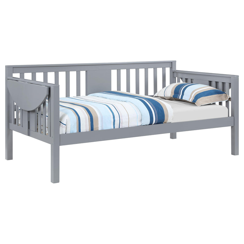 Coaster Furniture Bethany 300838 Wood Twin Daybed with Drop-Down Tables - Grey IMAGE 3