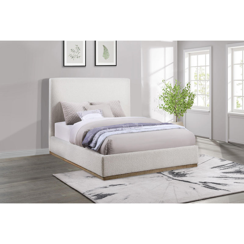 Coaster Furniture Knox Queen Upholstered Platform Bed 302053Q IMAGE 2