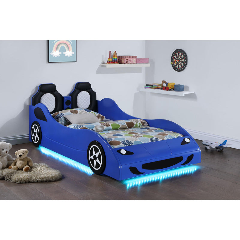 Coaster Furniture Cruiser 400478 Car Themed Twin Bed with Underglow Lights - Blue IMAGE 3