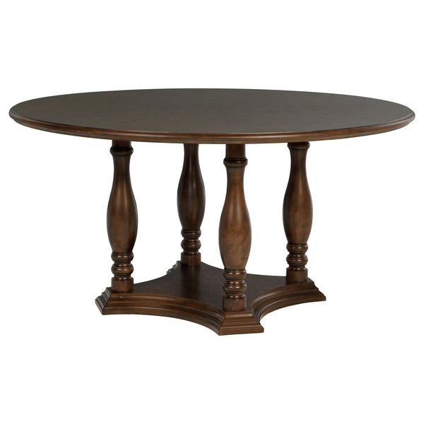 Coaster Furniture Round Landon Dining Table with Pedestal Base 109400 IMAGE 1