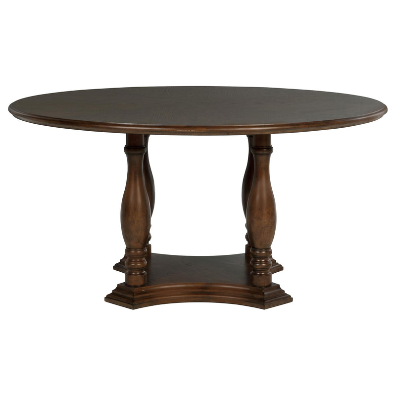 Coaster Furniture Round Landon Dining Table with Pedestal Base 109400 IMAGE 2