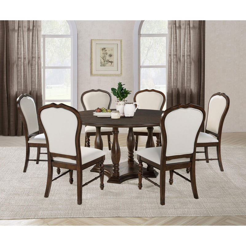 Coaster Furniture Round Landon Dining Table with Pedestal Base 109400 IMAGE 5