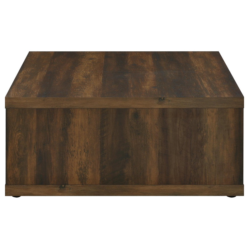 Coaster Furniture Frisco 710508 Square Engineered Wood Coffee Table - Dark Pine IMAGE 5