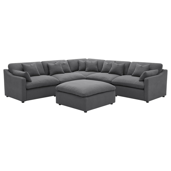 Coaster Furniture Hobson Fabric Sectional 551455/551455/551456/551457/551458LAF/551458RAF IMAGE 1