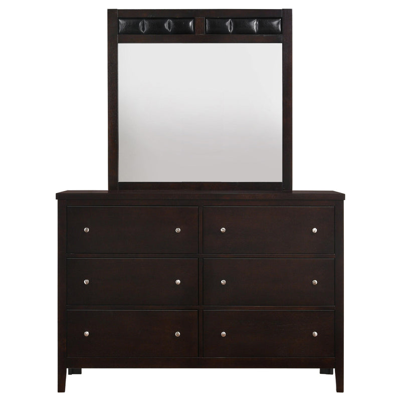 Coaster Furniture Carlton 6-Drawer Dresser with Mirror 202093M IMAGE 3