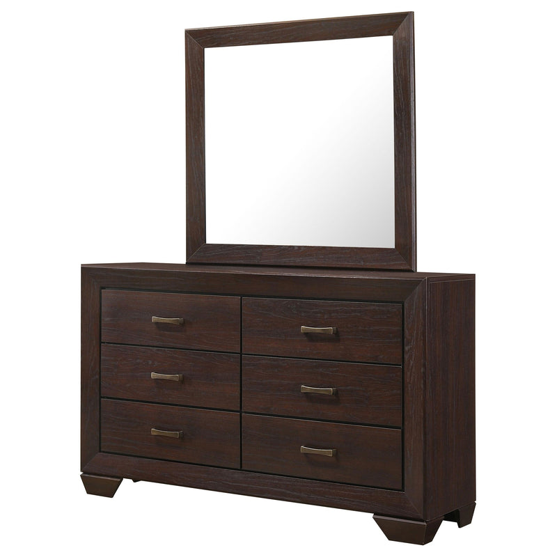 Coaster Furniture Kauffman 6-Drawer Dresser with Mirror 204393M IMAGE 4