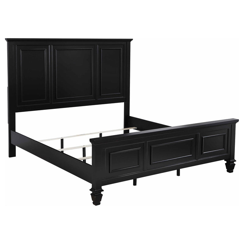 Coaster Furniture Sandy Beach 201321KEN 63-inch Eastern King Wood Panel Bed - Black IMAGE 1