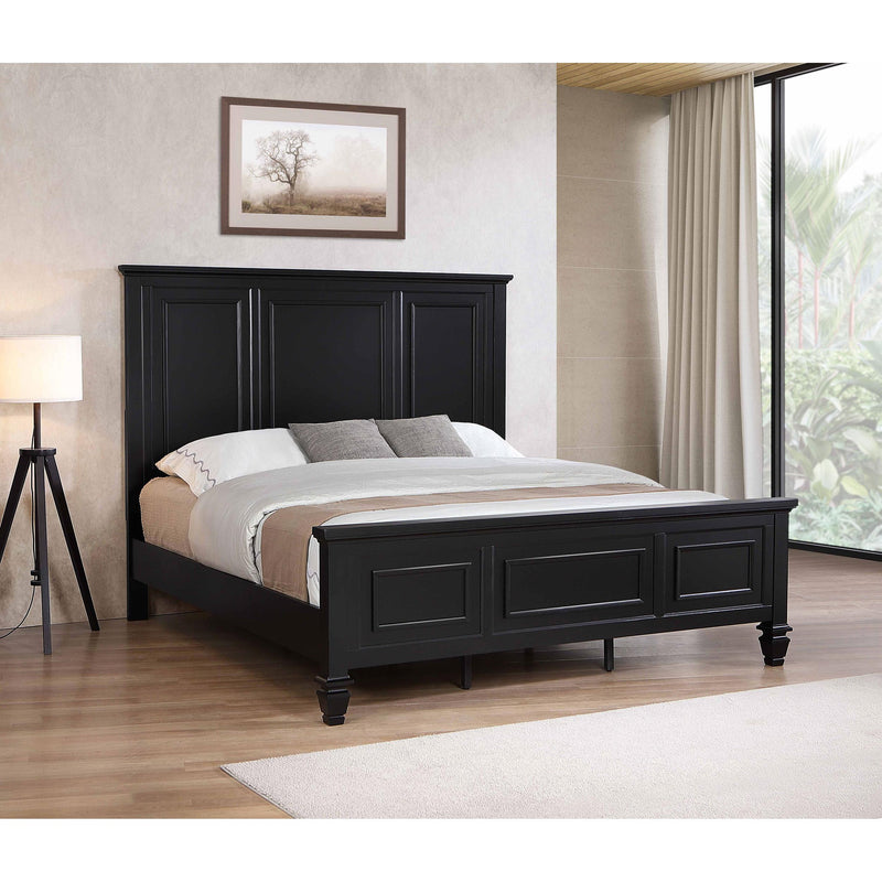 Coaster Furniture Sandy Beach 201321KEN 63-inch Eastern King Wood Panel Bed - Black IMAGE 2