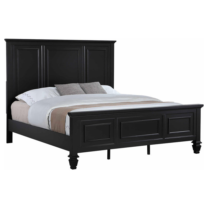 Coaster Furniture Sandy Beach 201321KEN 63-inch Eastern King Wood Panel Bed - Black IMAGE 3