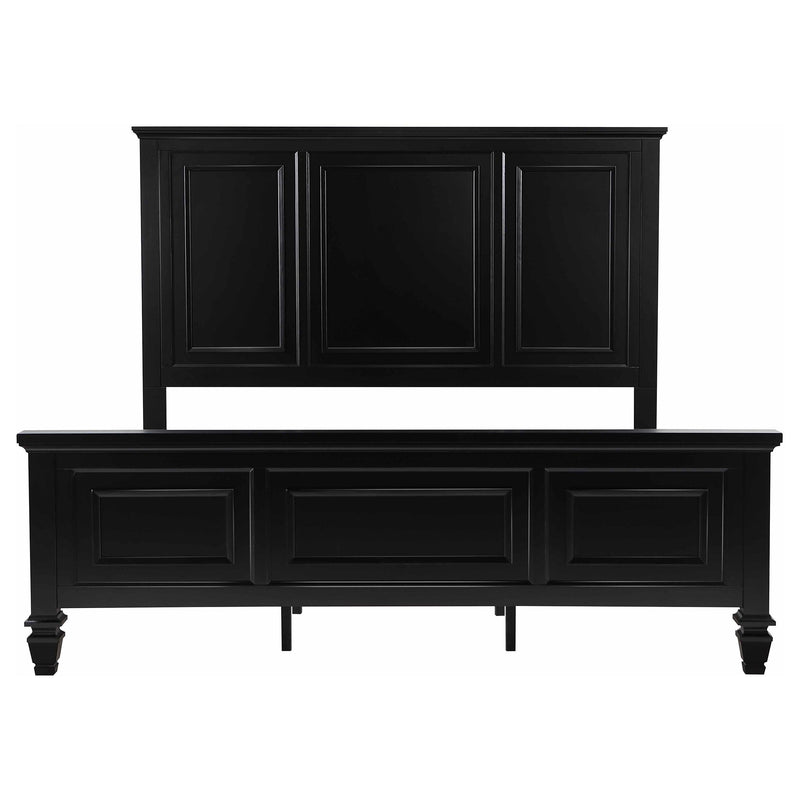 Coaster Furniture Sandy Beach 201321KEN 63-inch Eastern King Wood Panel Bed - Black IMAGE 4