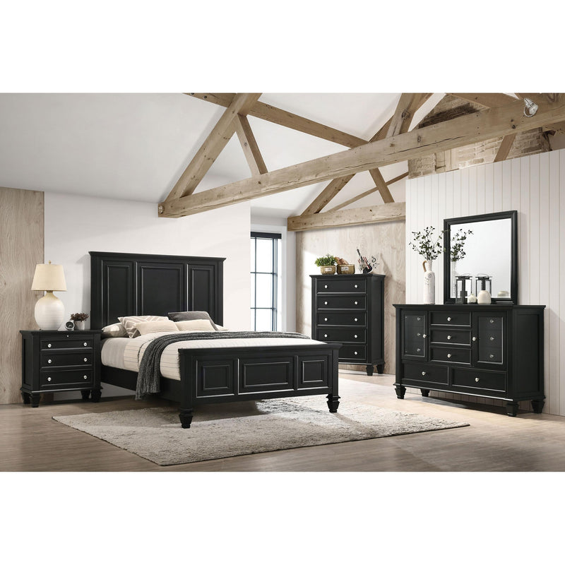 Coaster Furniture Sandy Beach 201321KEN 63-inch Eastern King Wood Panel Bed - Black IMAGE 7