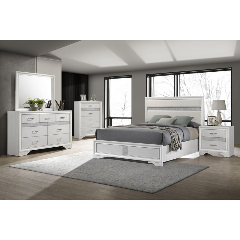 Coaster Furniture Miranda 205110F 54-inch Upholstered Full Panel Bed - White IMAGE 7